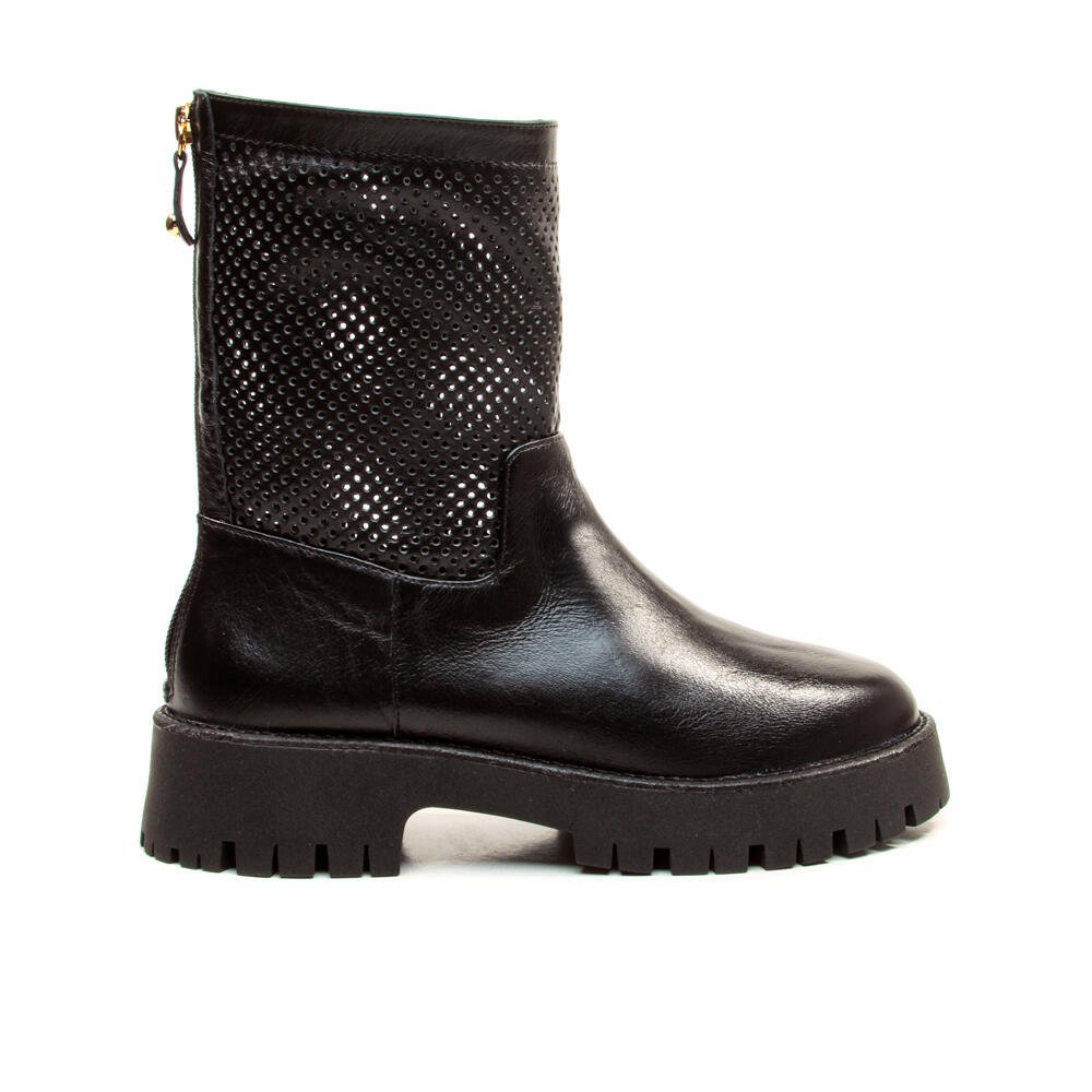 Bota Couro Preto Cano Médio Cecconello 2972003-3