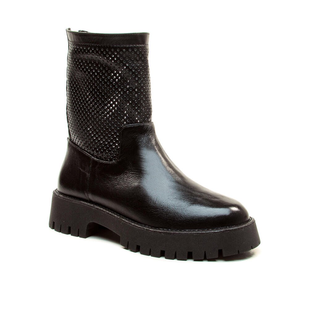 Bota Couro Preto Cano Médio Cecconello 2972003-3 Preto 3