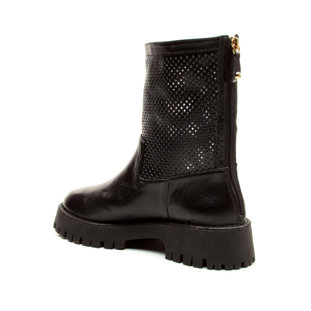 Bota Couro Preto Cano Médio Cecconello 2972003-3 Preto 4