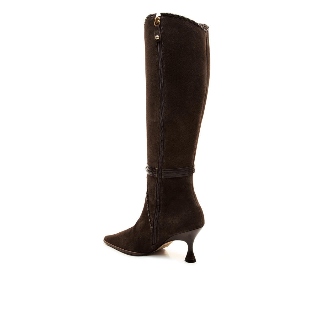 Bota Couro Marrom Cano Longo Cecconello 2905008-2 Marrom 4