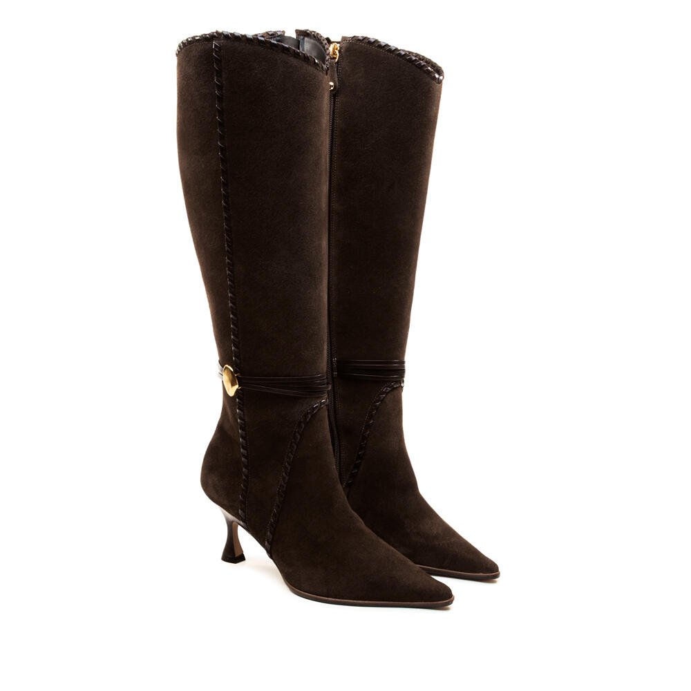 Bota Couro Marrom Cano Longo Cecconello 2905008-2 Marrom 5