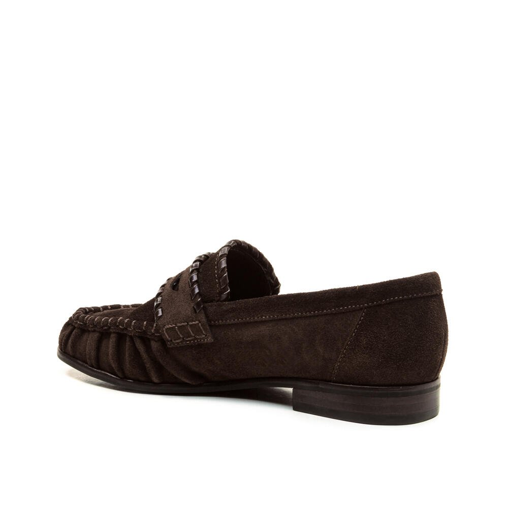 Mocassim Couro Marrom Salto Bloco Baixo Cecconello 2913004-3 Marrom 3