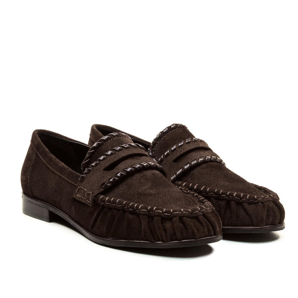 Mocassim Couro Marrom Salto Bloco Baixo Cecconello 2913004-3 Marrom 4