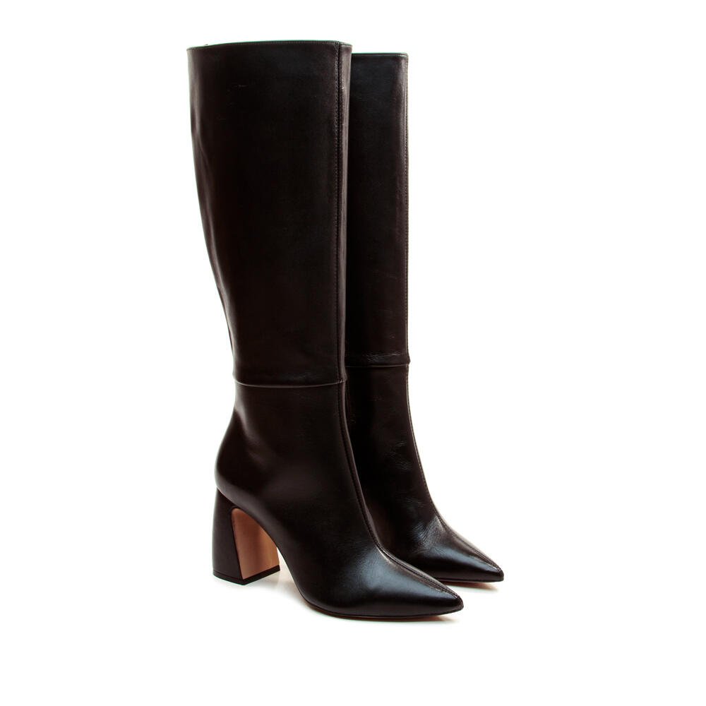 Bota Couro Preto Cano Longo Cecconello 2626002-11 Preto 4