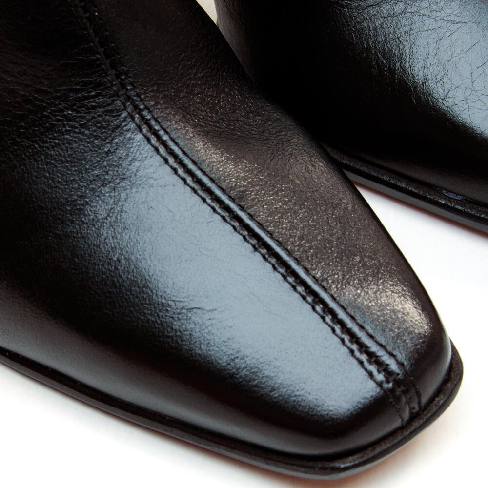 Bota Couro Preto Cano Médio Cecconello 2968001-4 Preto 5