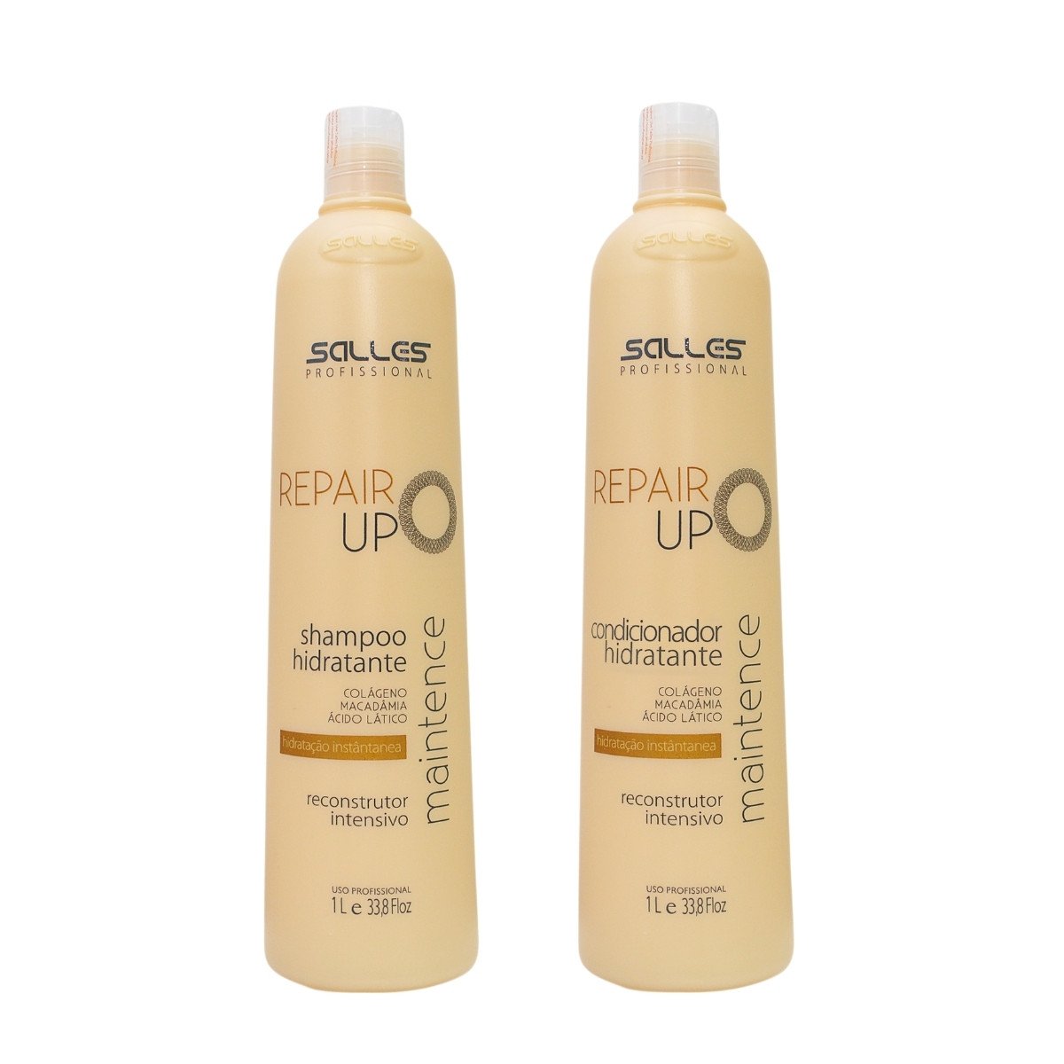 Kit Shampoo E Condicionador Repair Up 1L Salles Profissional
