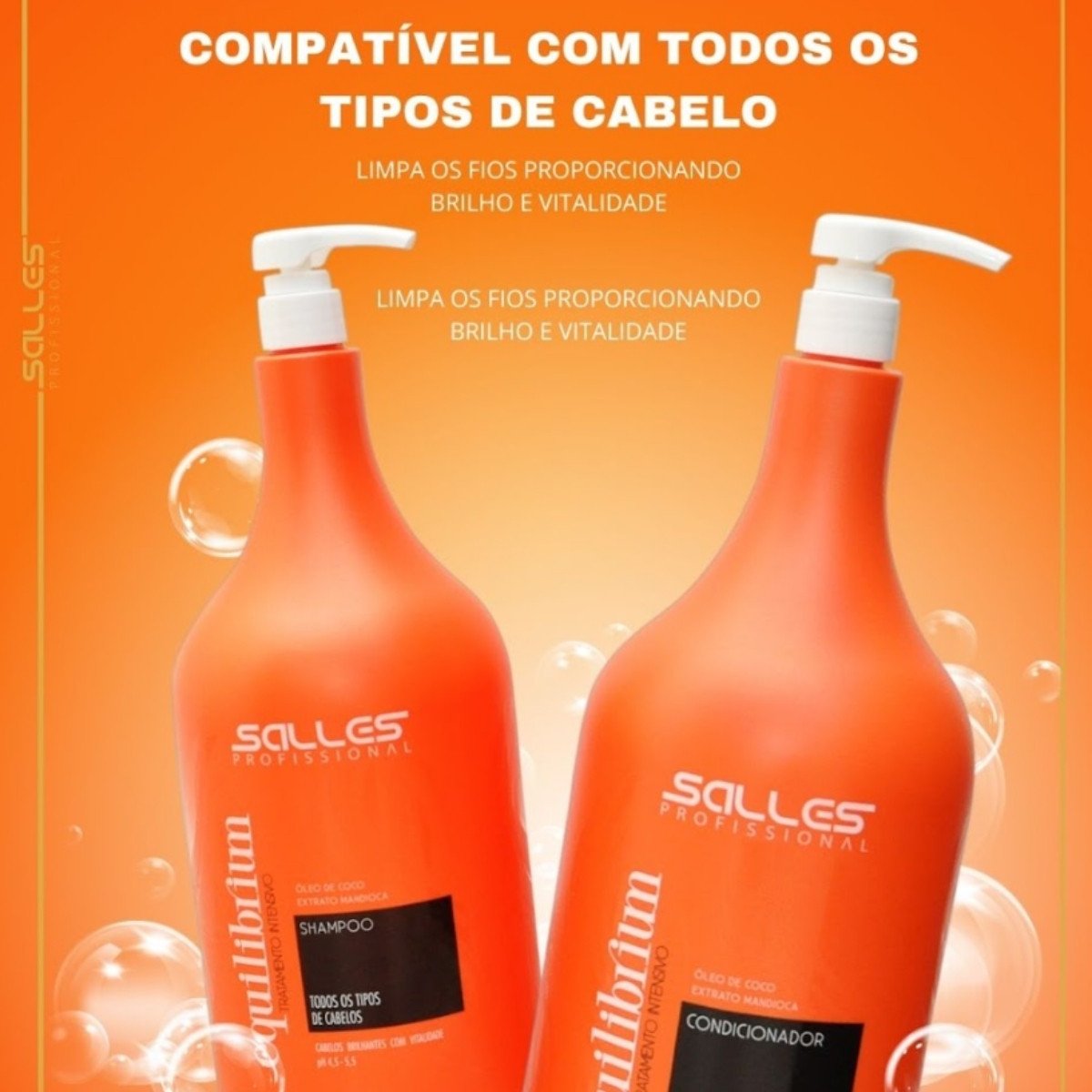 Kit Shampoo E Condicionador Equilibrium 2,5lt Salles ÚNICO 2