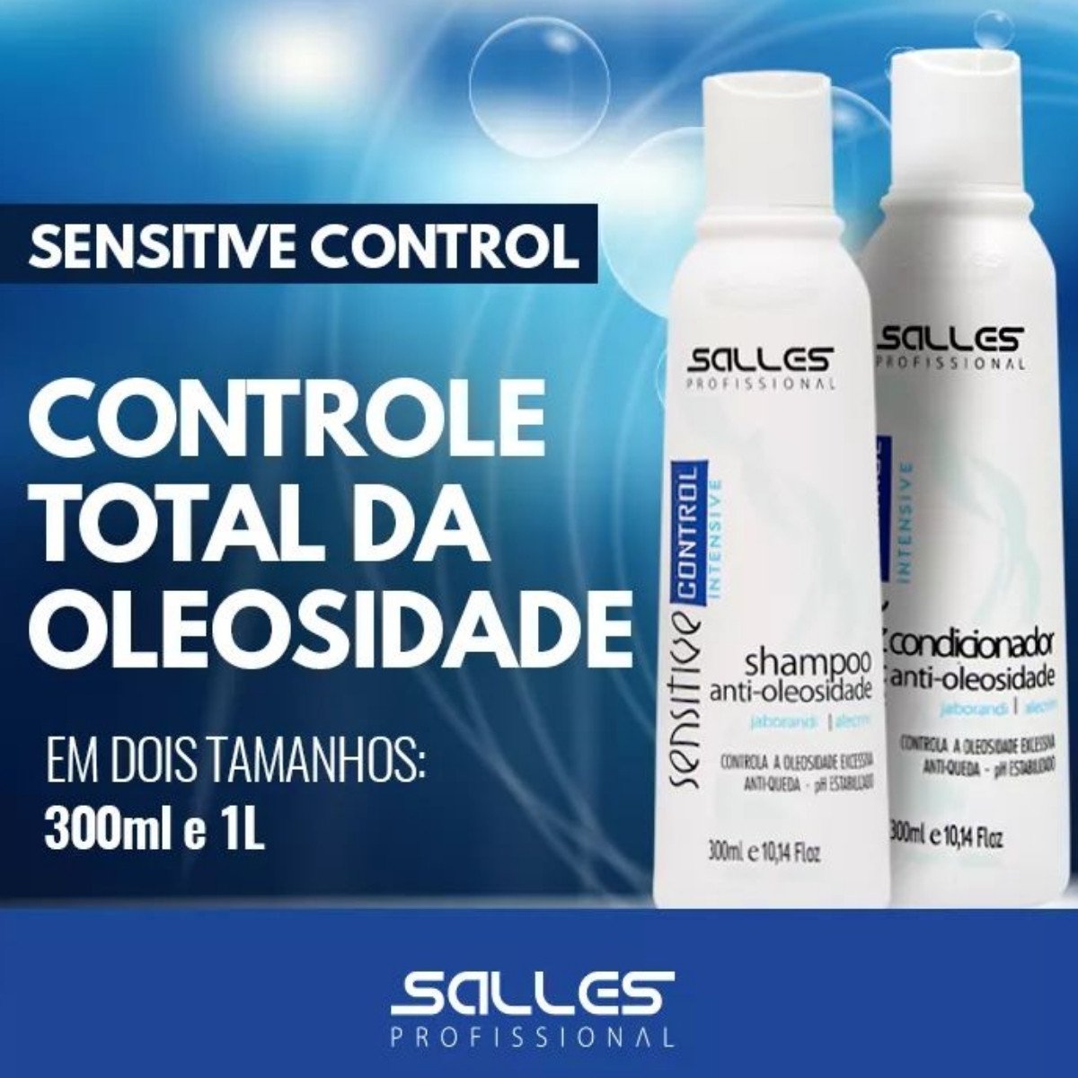 Kit Shampoo E Condicionador Sensitive Control 300ml Salles ÚNICO 2