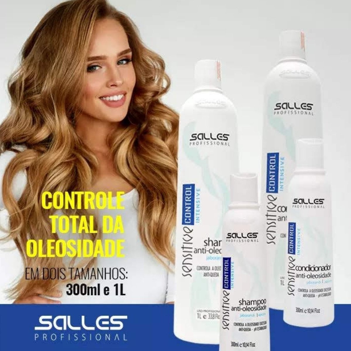 Kit Shampoo E Condicionador Sensitive Control 300ml Salles ÚNICO 5