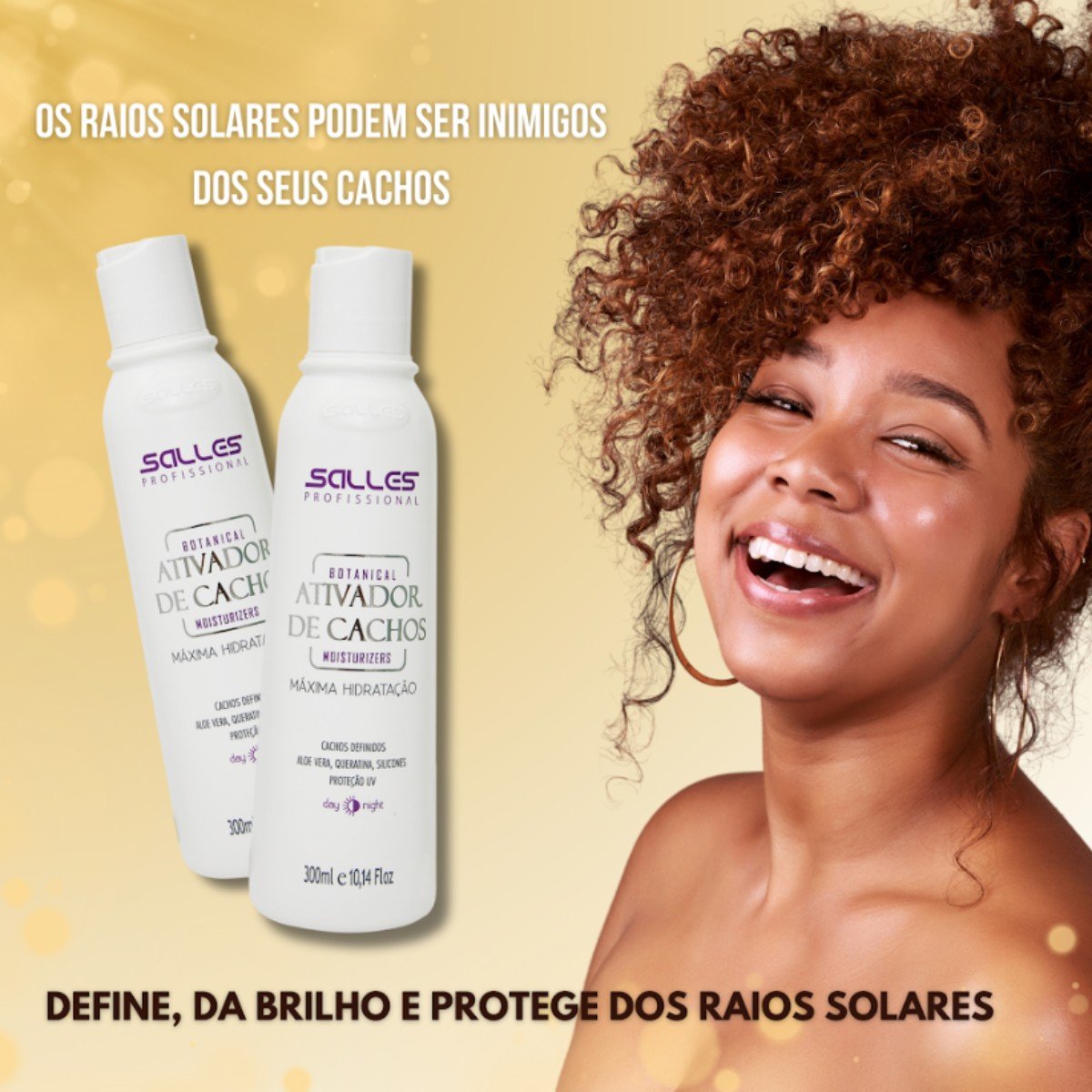 Ativador de Cachos Salles Profissional 300ml 300ml 3
