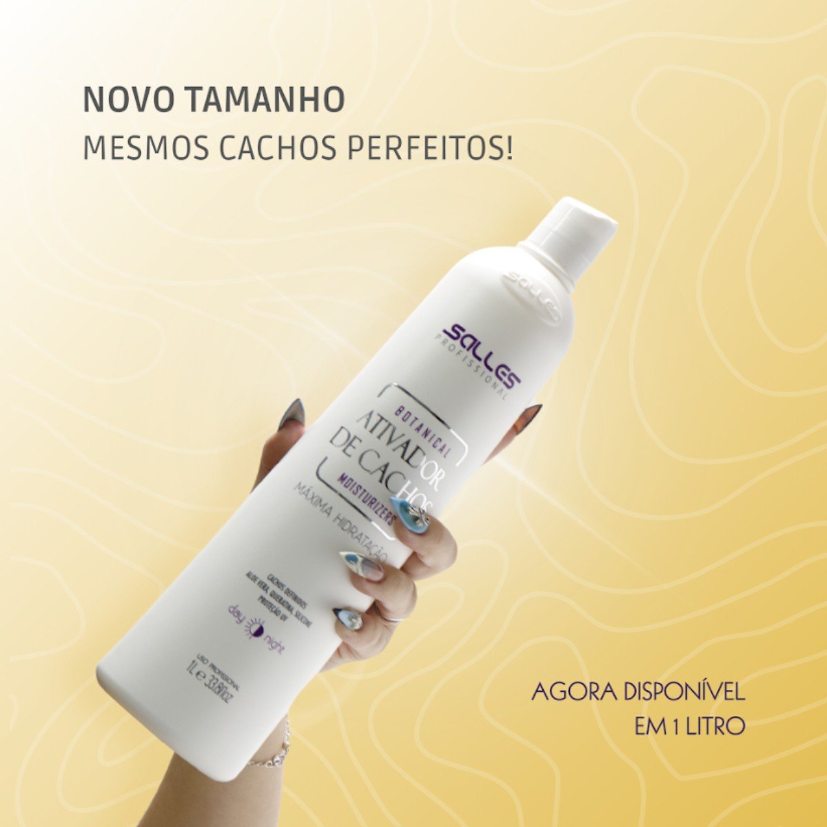 Ativador de Cachos Salles Profissional 1lt 1L 2