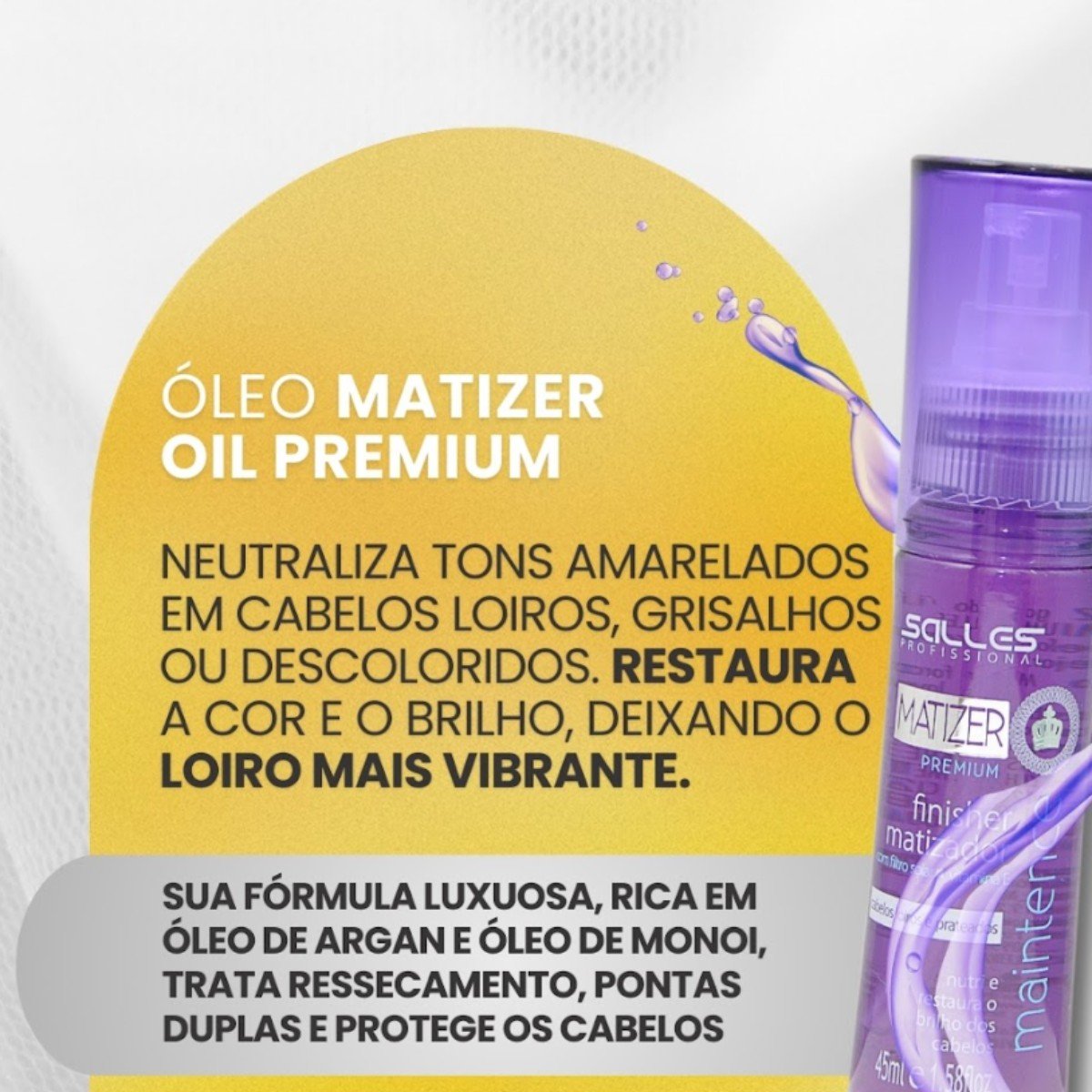 Oleo Reparador Matizer Oil Premium Salles Profissional 45ml 45ml 3