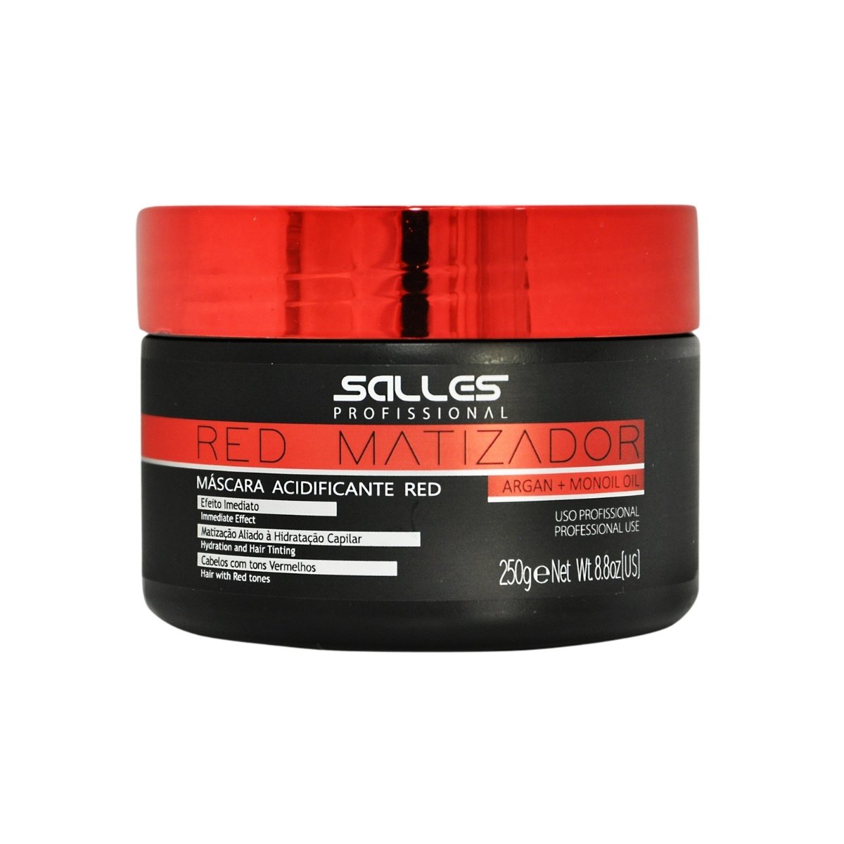 Mascara Red Vermelho Matizadora Salles Profissional 250g