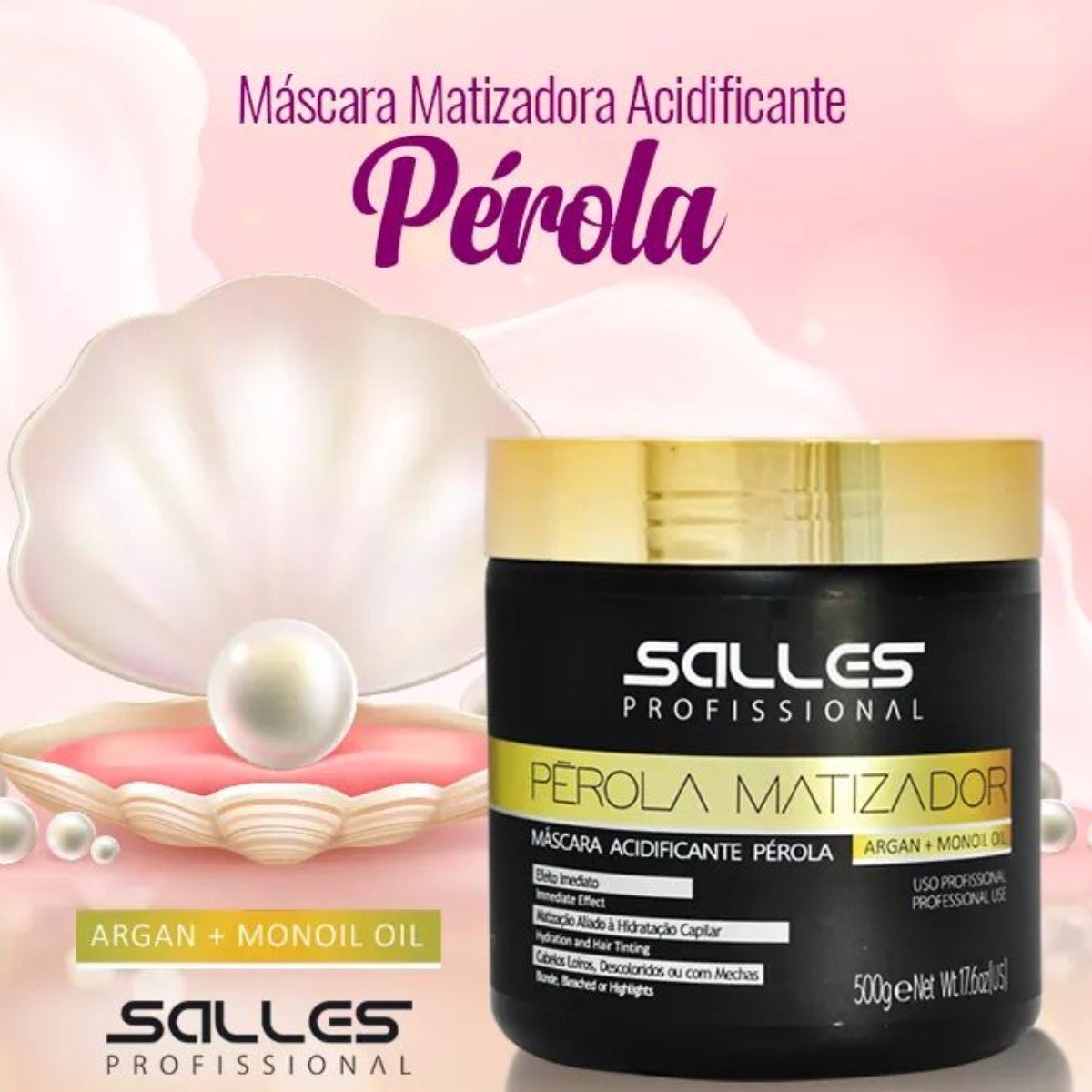 Mascara Perola Matizadora Salles Profissional 250g 250g 2