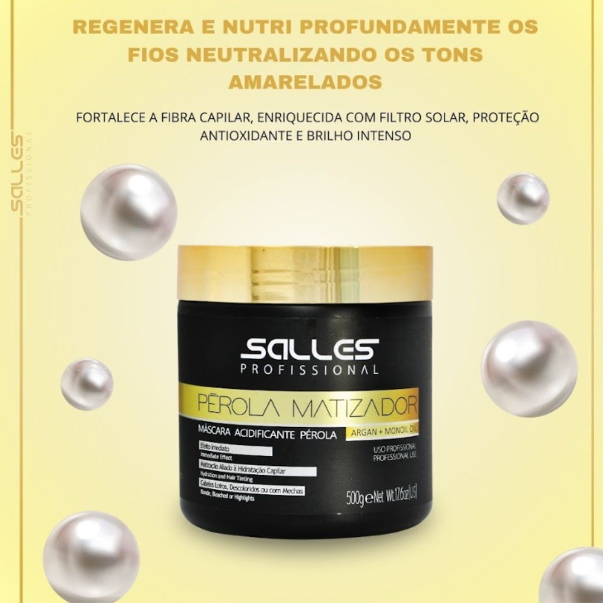 Mascara Perola Matizadora Salles Profissional 250g 250g 3