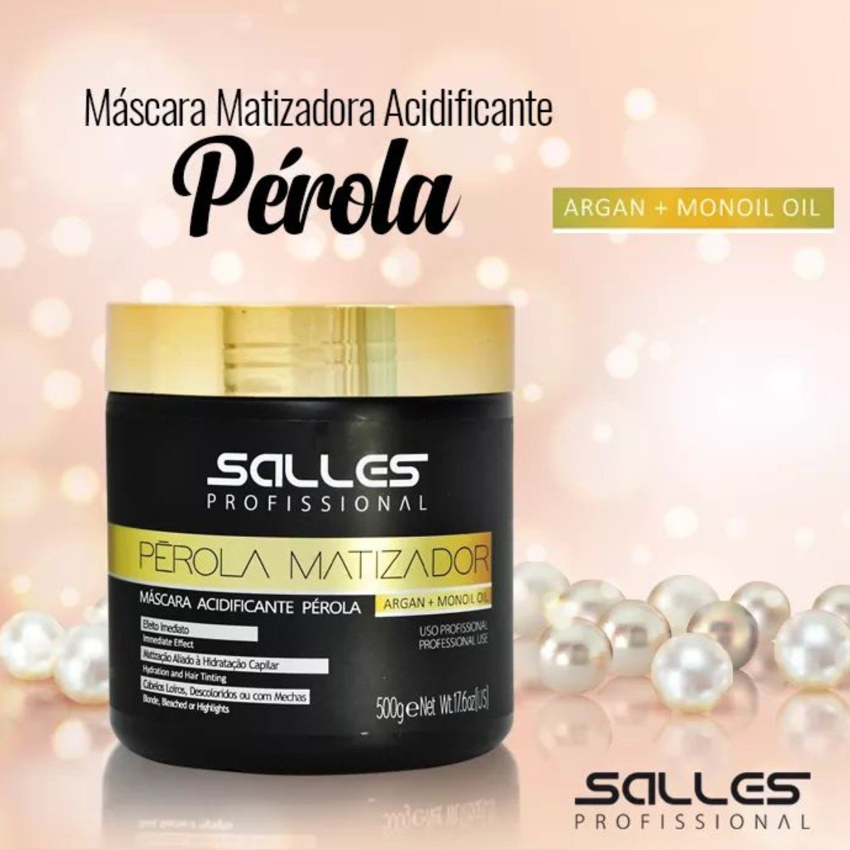 Mascara Perola Matizadora Salles Profissional 250g 250g 4