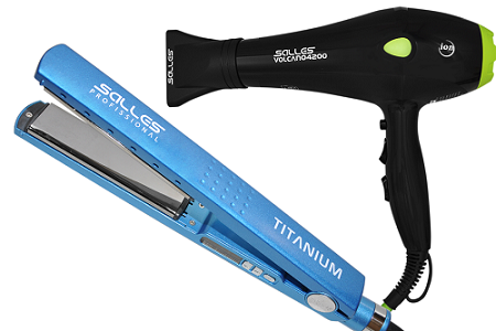 Kit Chapinha Titanium Azul + Secador Volcano4200 Verde 220v 220V 1