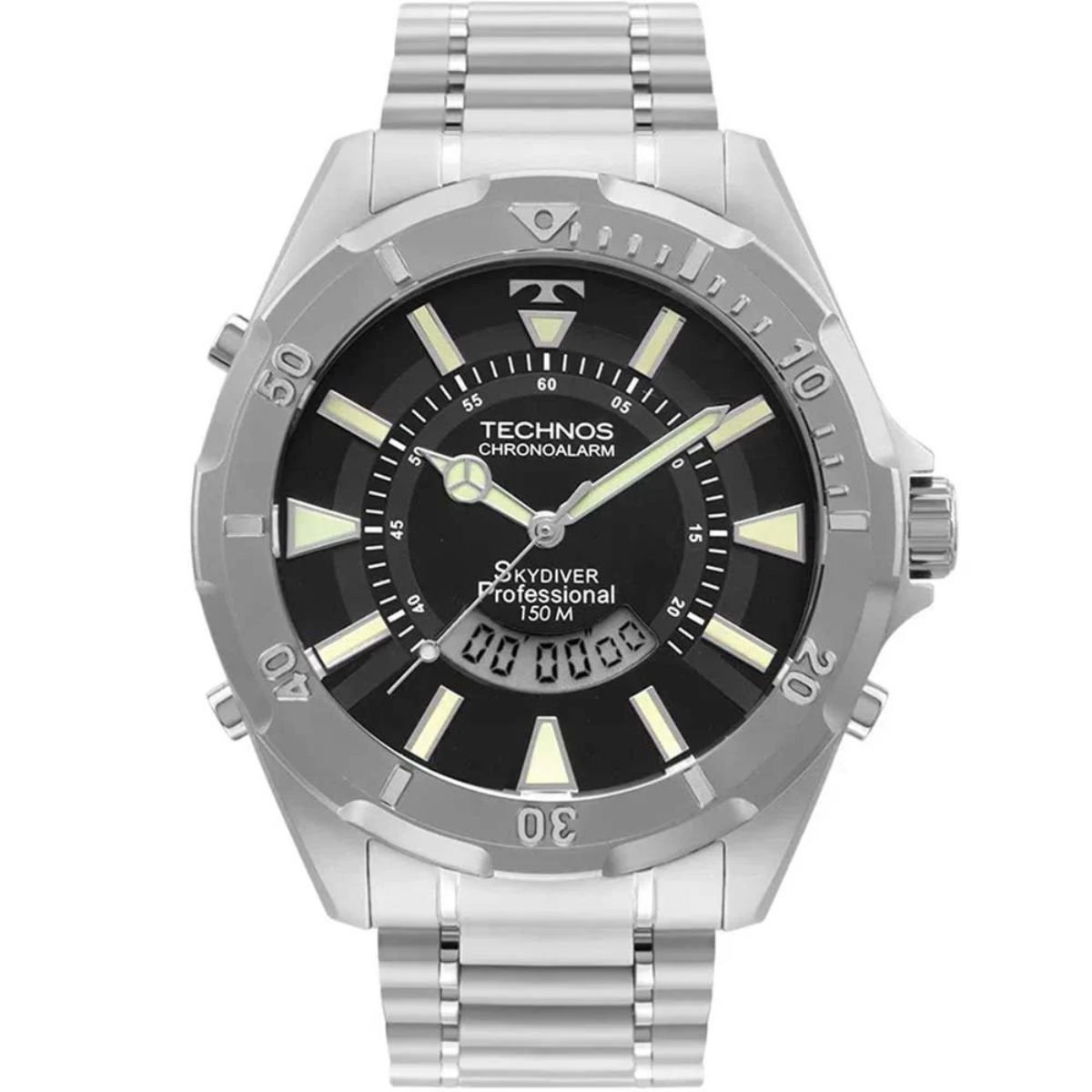 Relógio Masculino Technos Original WT205FY1P Pulseira Metal Prata Prata 1