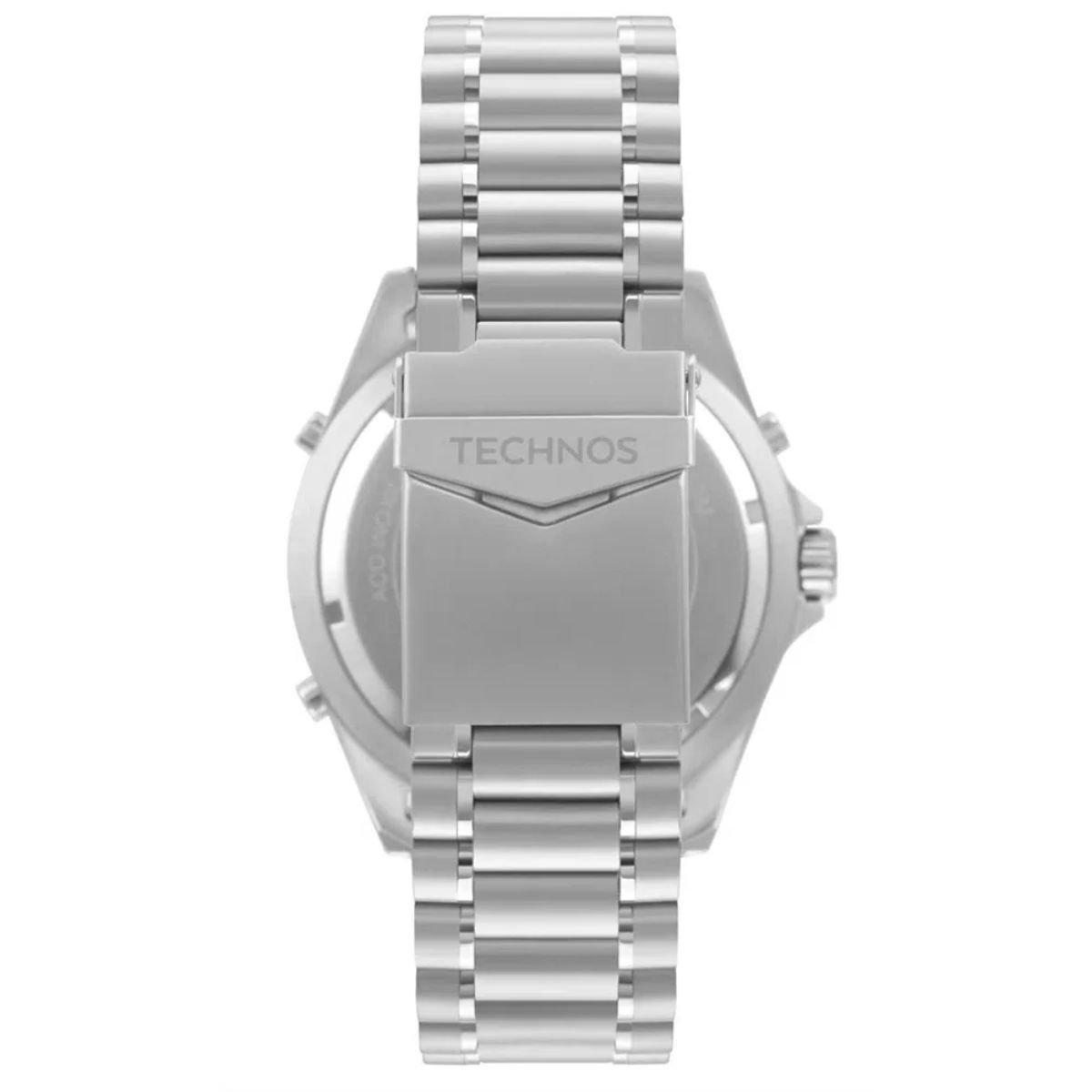Relógio Masculino Technos Original WT205FY1P Pulseira Metal Prata Prata 2
