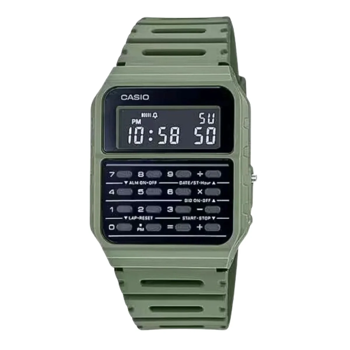Relógio Masculino Casio Original CA53WF3BDF Pulseira Silicone Preto