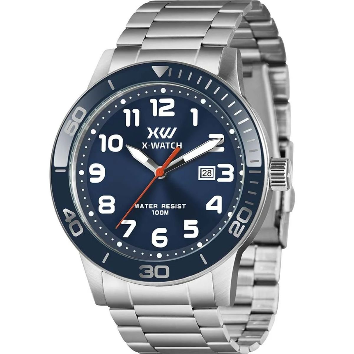 Relógio Lince Masculino Ref: Mrmm007l46 P1sx Casual Preteado Prata