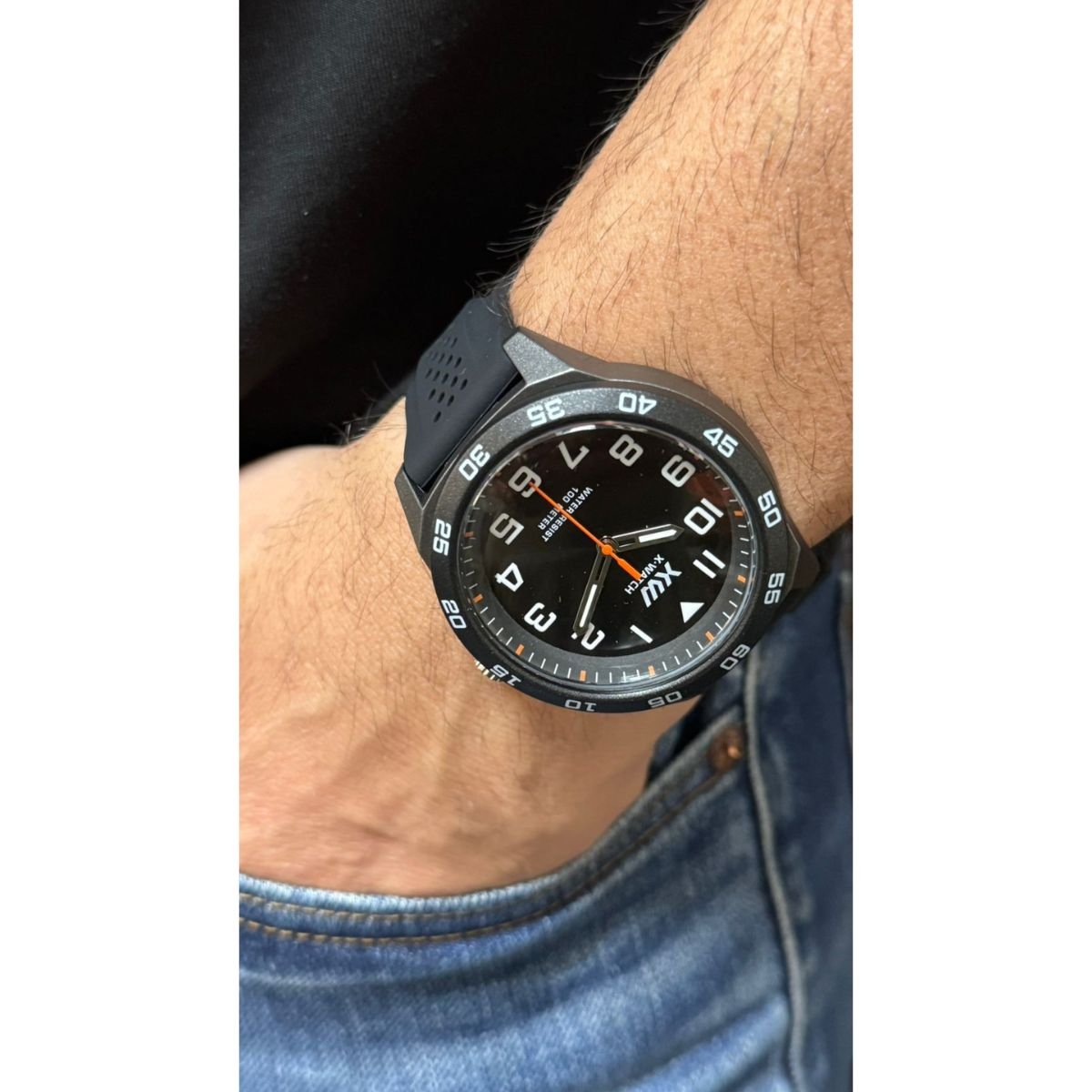 Relógio Masculino X-Watch Original XMPP1088P2PX Pulseira Metal Prata Preto 2