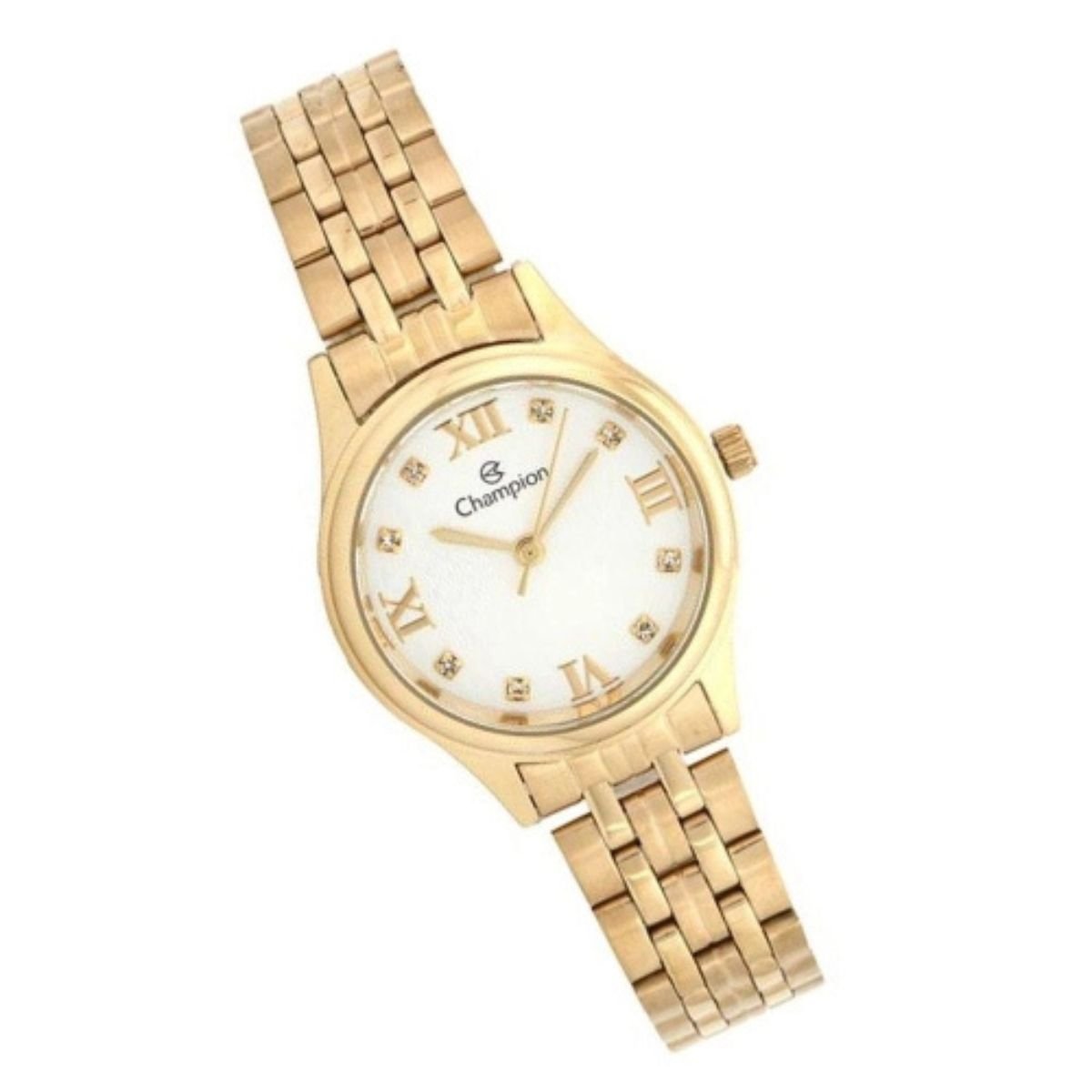 Relógio Feminino Champion Original CH24900H Pulseira Metal Dourado Dourado 2