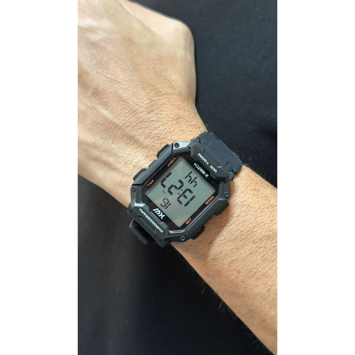 Relógio Masculino X-Watch Original XGPPD193BXPX Pulseira Silocone Preta Preto 2