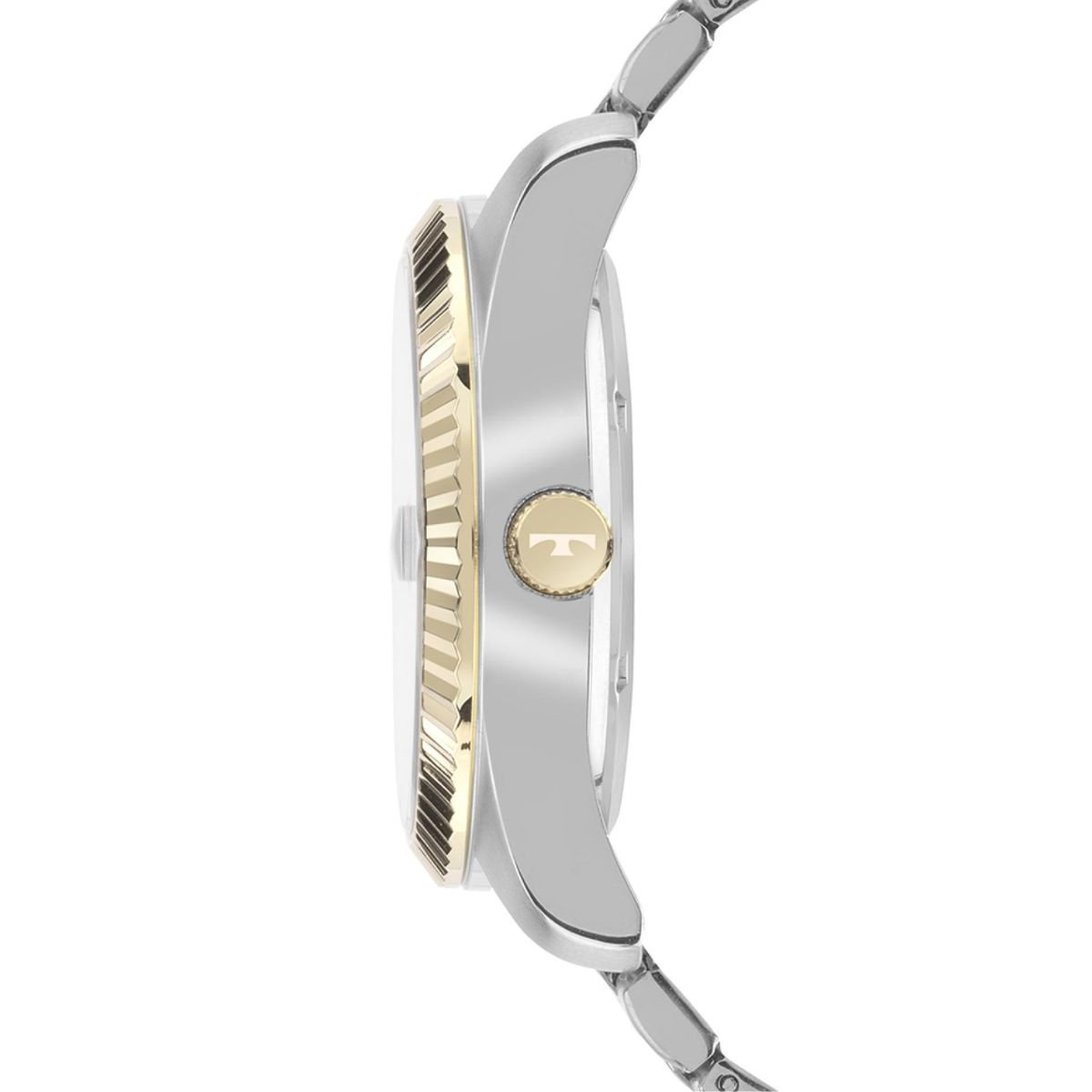Relógio Masculino Technos Original 2350AM1A Pulseira Metal Prata Prata/Dourado 2