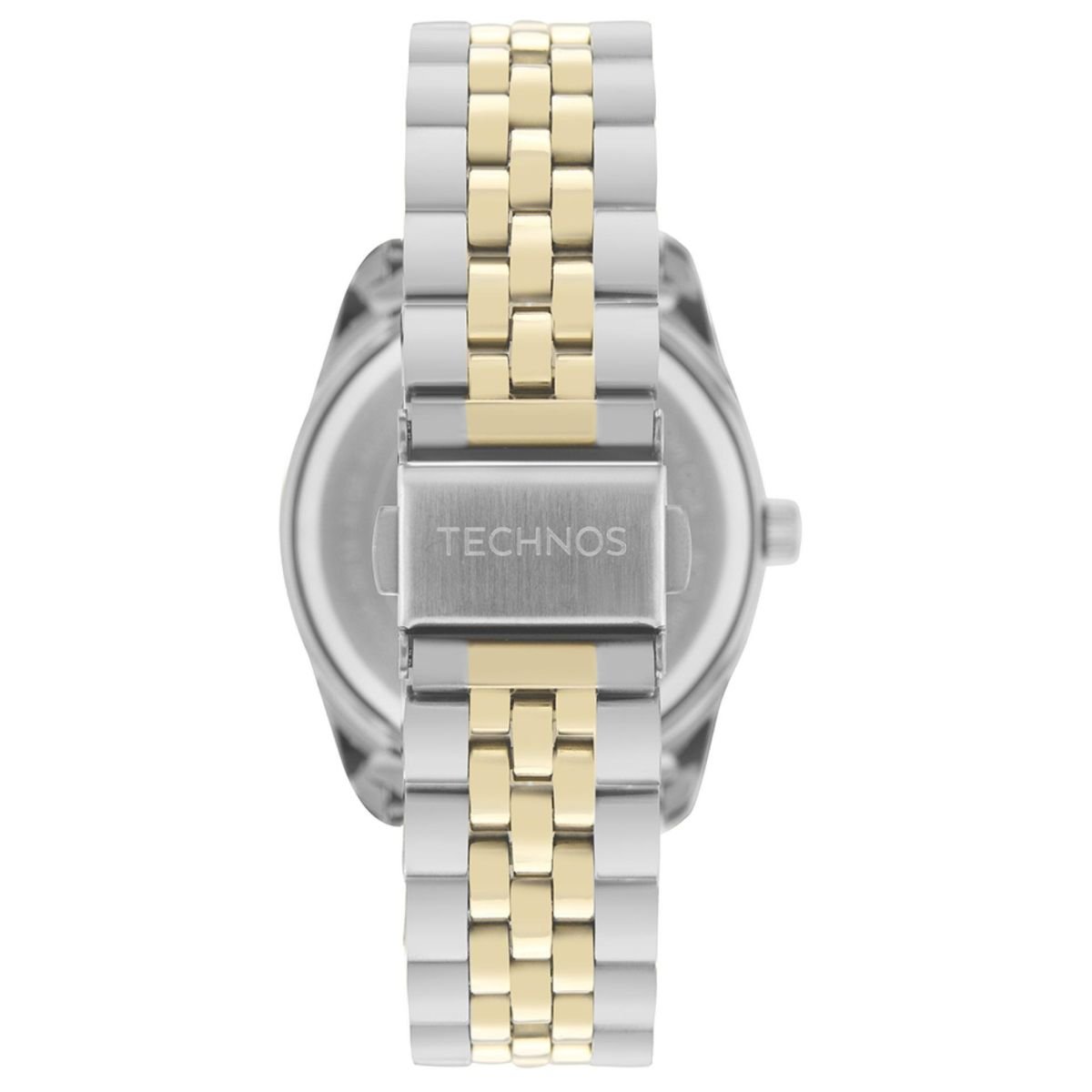 Relógio Masculino Technos Original 2350AM1A Pulseira Metal Prata Prata/Dourado 3