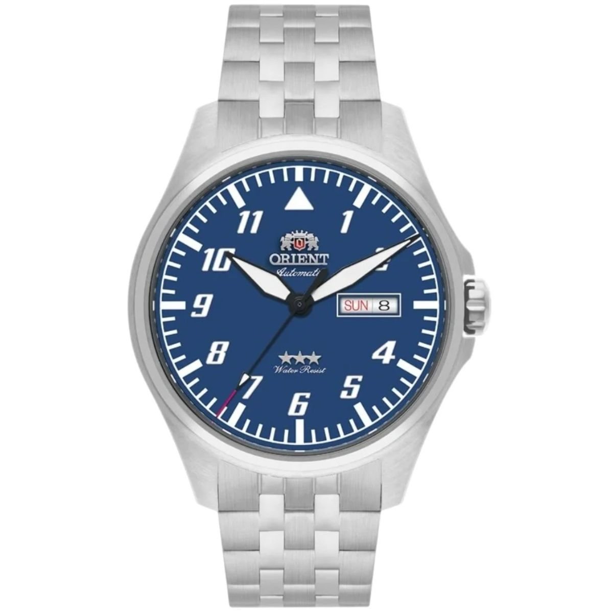 Relógio Masculino Orient Automático Sport Air Original YN6SS010D2SX Pulseira Metal Prata