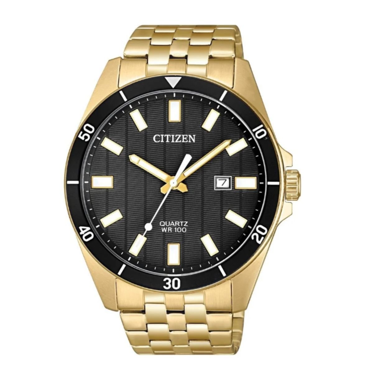 Relógio Masculino Citizen Original TZ31114U Pulseira Metal Dourado