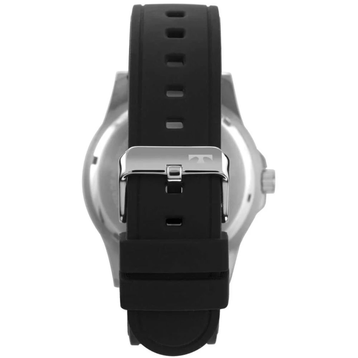 Relógio Masculino Technos Performance Racer Original 2115MXSS2P Pulseira Silicone Preto Prata 3