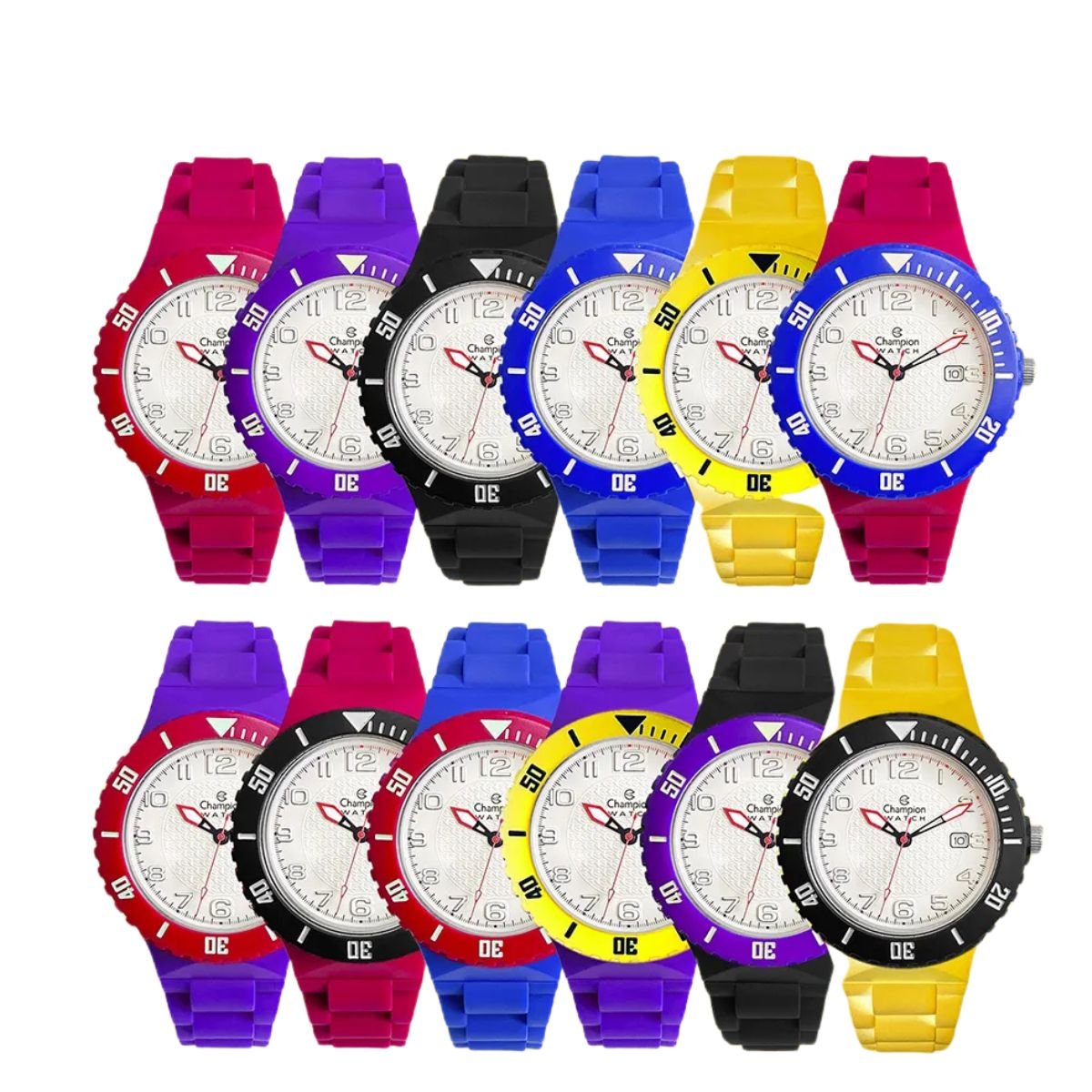 Relógio Unissex Champion Original CP30119XI Troca Pulseira Preto 3