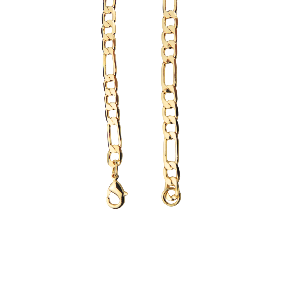 Pulseira Masculina Semijoia Banhado a Ouro 18k PL02861 Elos 3x1 Dourado 2