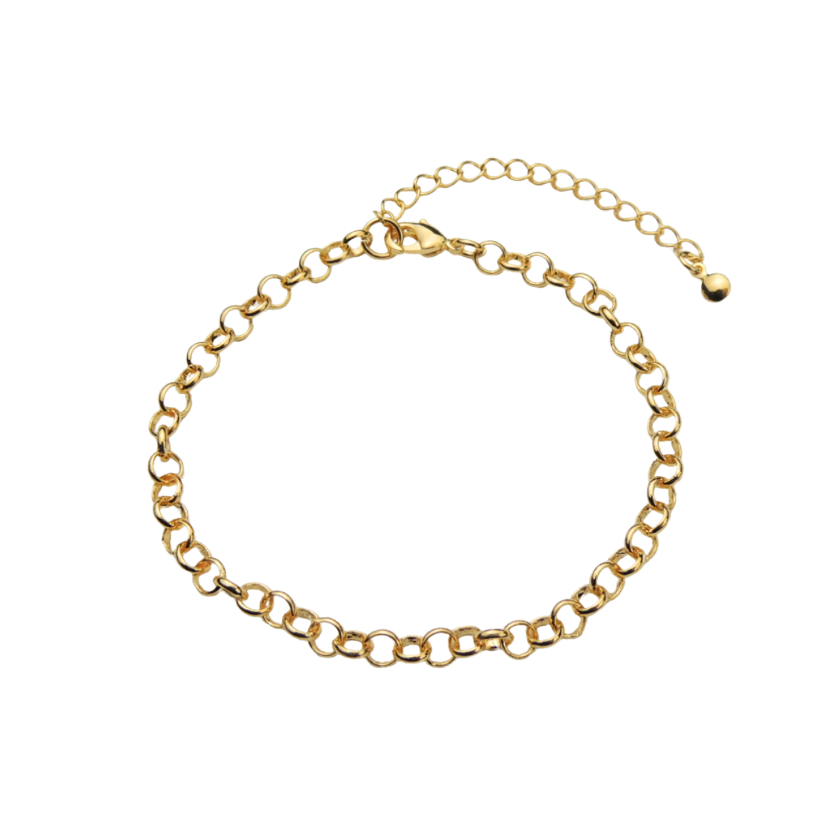 Pulseira Feminina Semijoia Banhado a Ouro 18k PL03249 Elos Portugueses