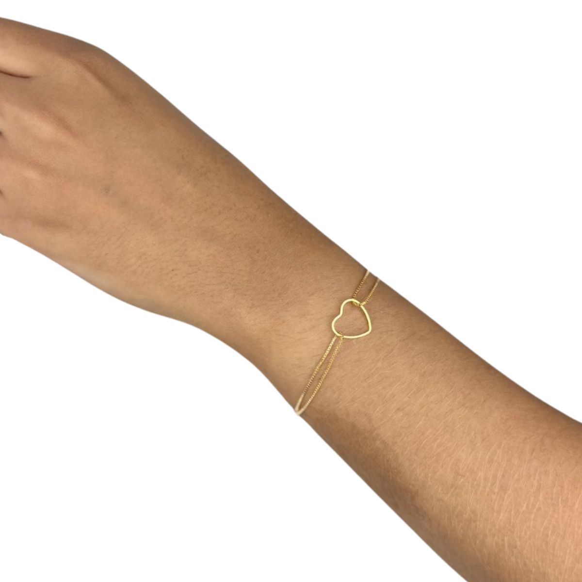 Pulseira Feminina Semijoia Banhado a Ouro 18k PL03549 Veneziana Dourado 4