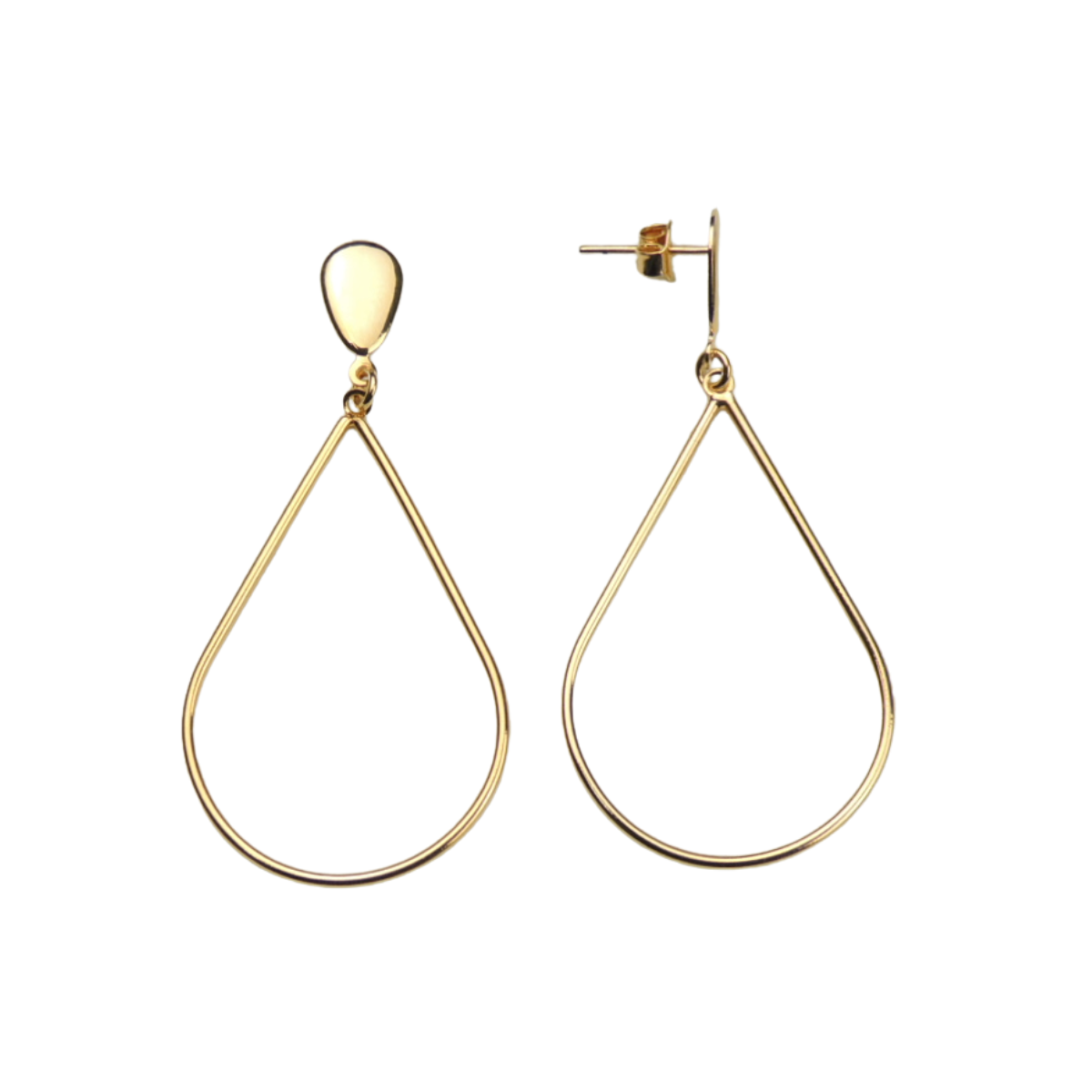 Brinco Feminino Semijoia Banhado a Ouro 18k BR05714 Pendurado