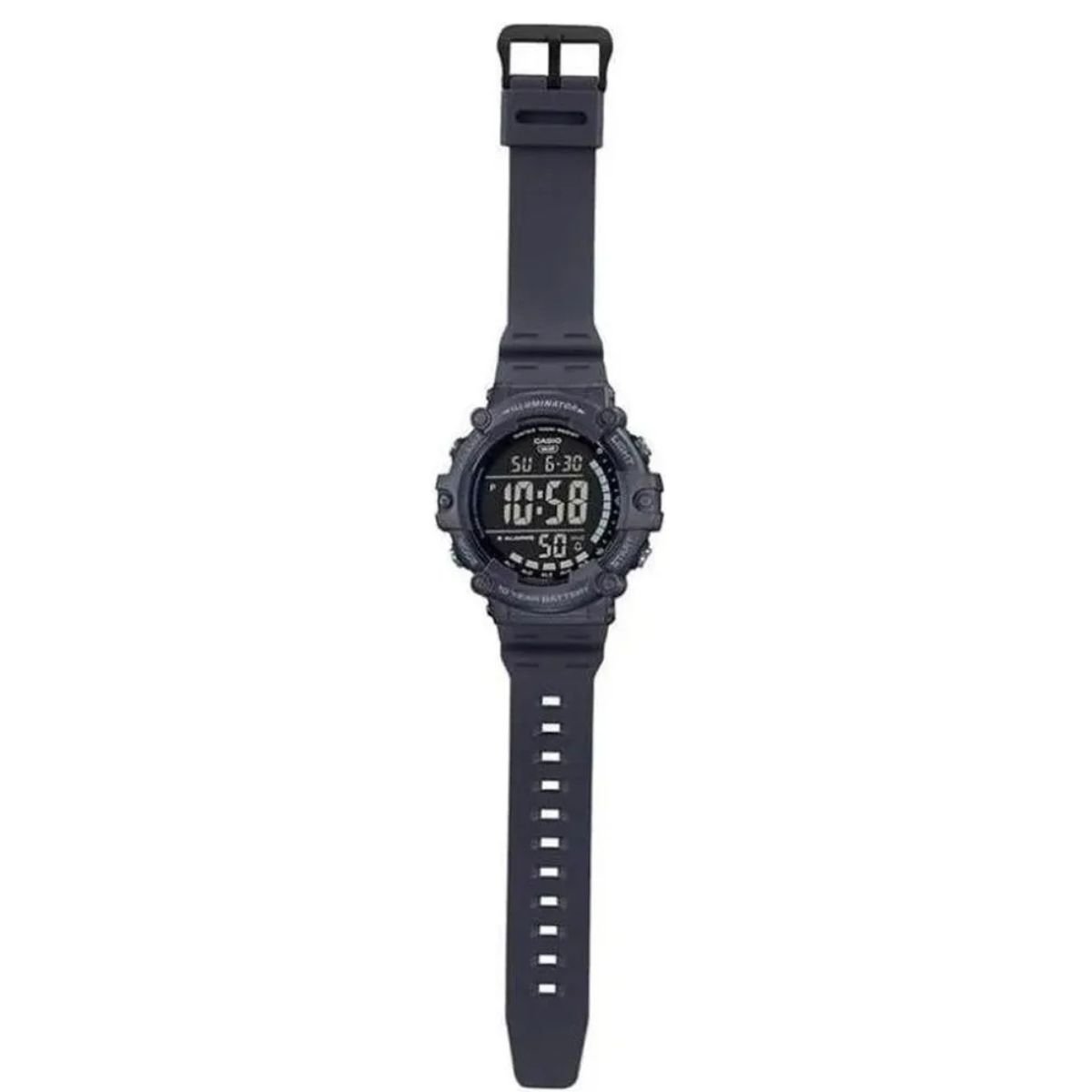 Relógio Masculino Casio Illuminator Original AE1500WH8BVDFSC Pulseira Resina Cinza Cinza 3
