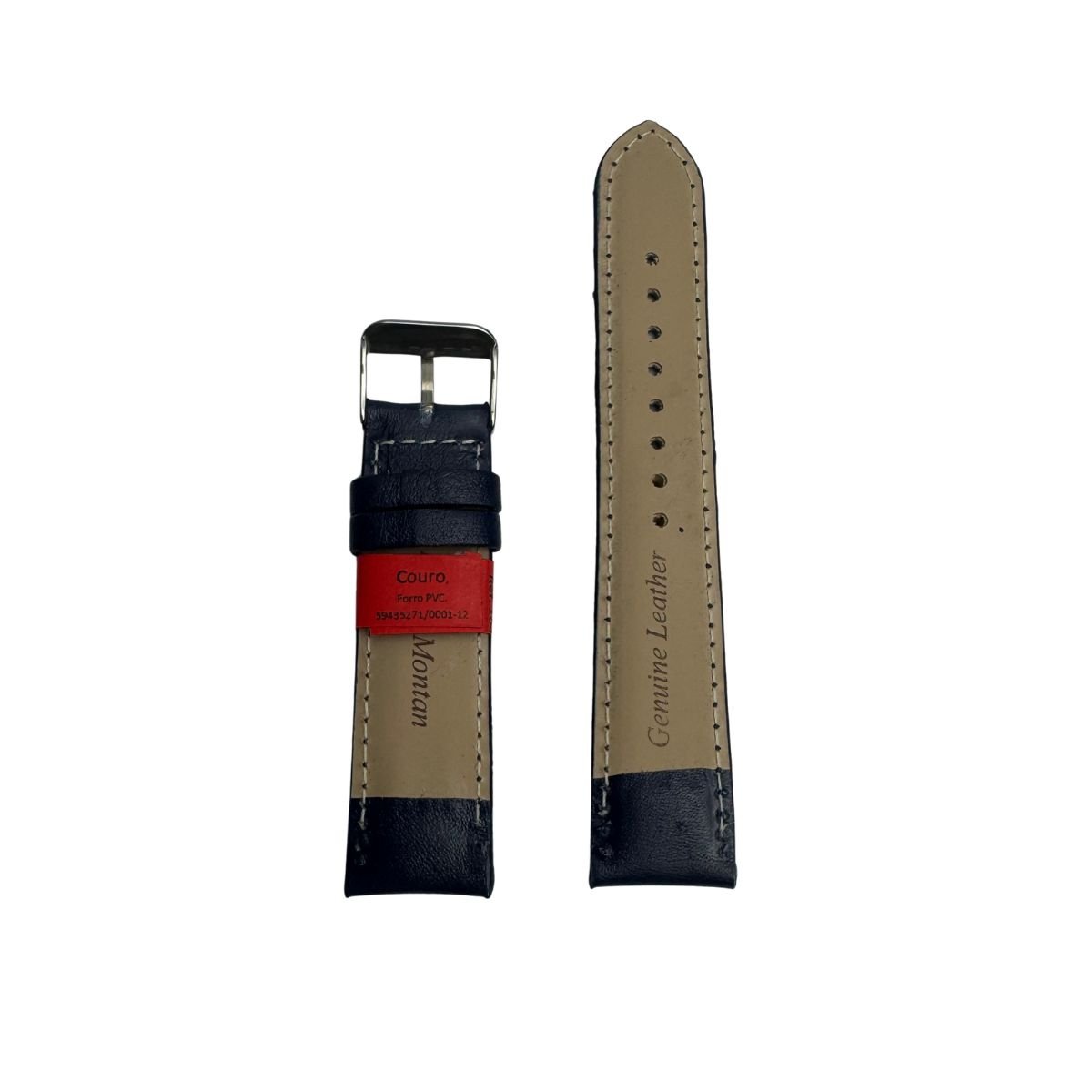 Pulseira Unissex para Relógio 104L20PA Azul Couro Legítimo Colorido Marry Montan Azul 3