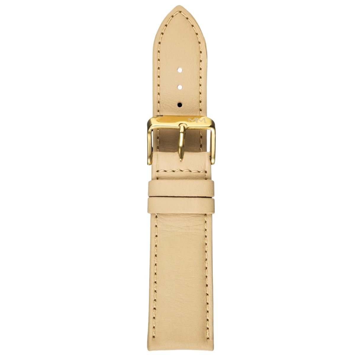 Pulseira Unissex para Relógio 104L18DB Bege Couro Legítimo Colorido Marry Montan