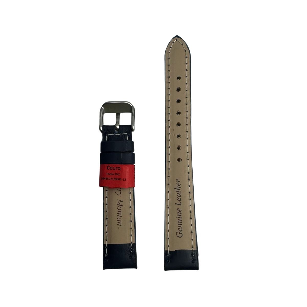 Pulseira Unissex para Relógio 104L16PA Azul Couro Legítimo Colorido Marry Montan Azul 3