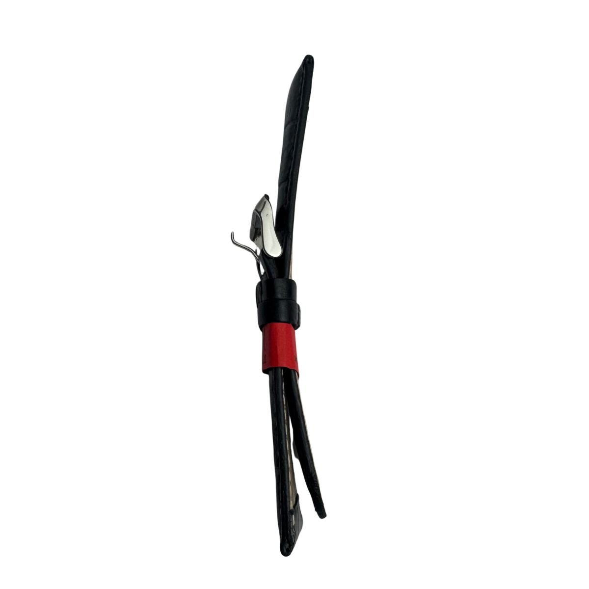 Pulseira Unissex para Relógio 108L22P Couro Legítimo Croco Marry Montan Preto 4