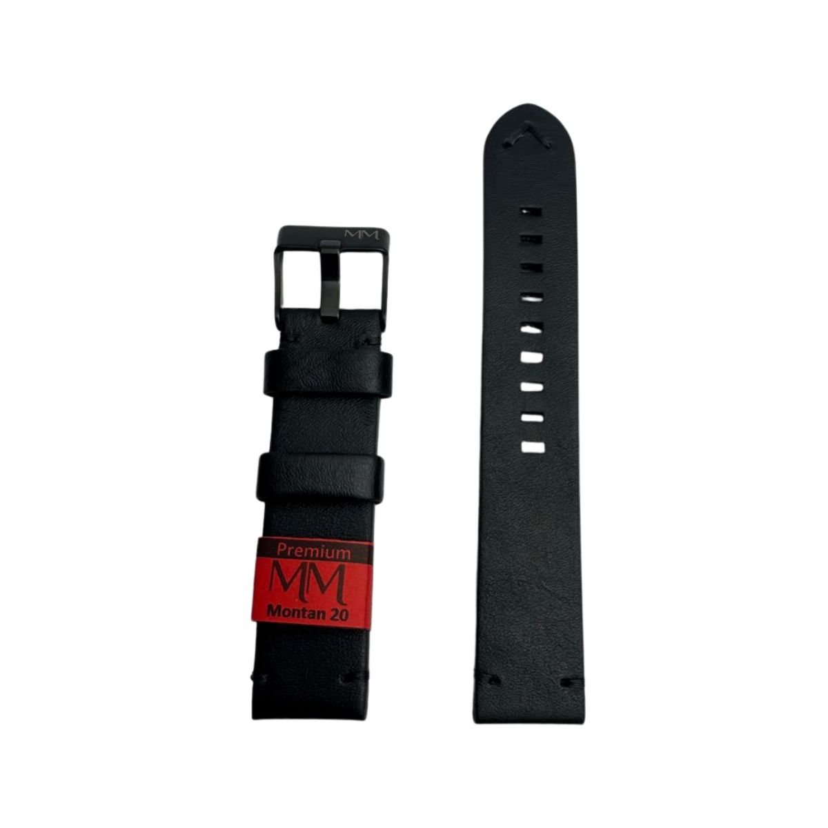 Pulseira Unissex para Relógio 131L20PP Preta Couro Legítimo Montan Marry Montan Preto 2