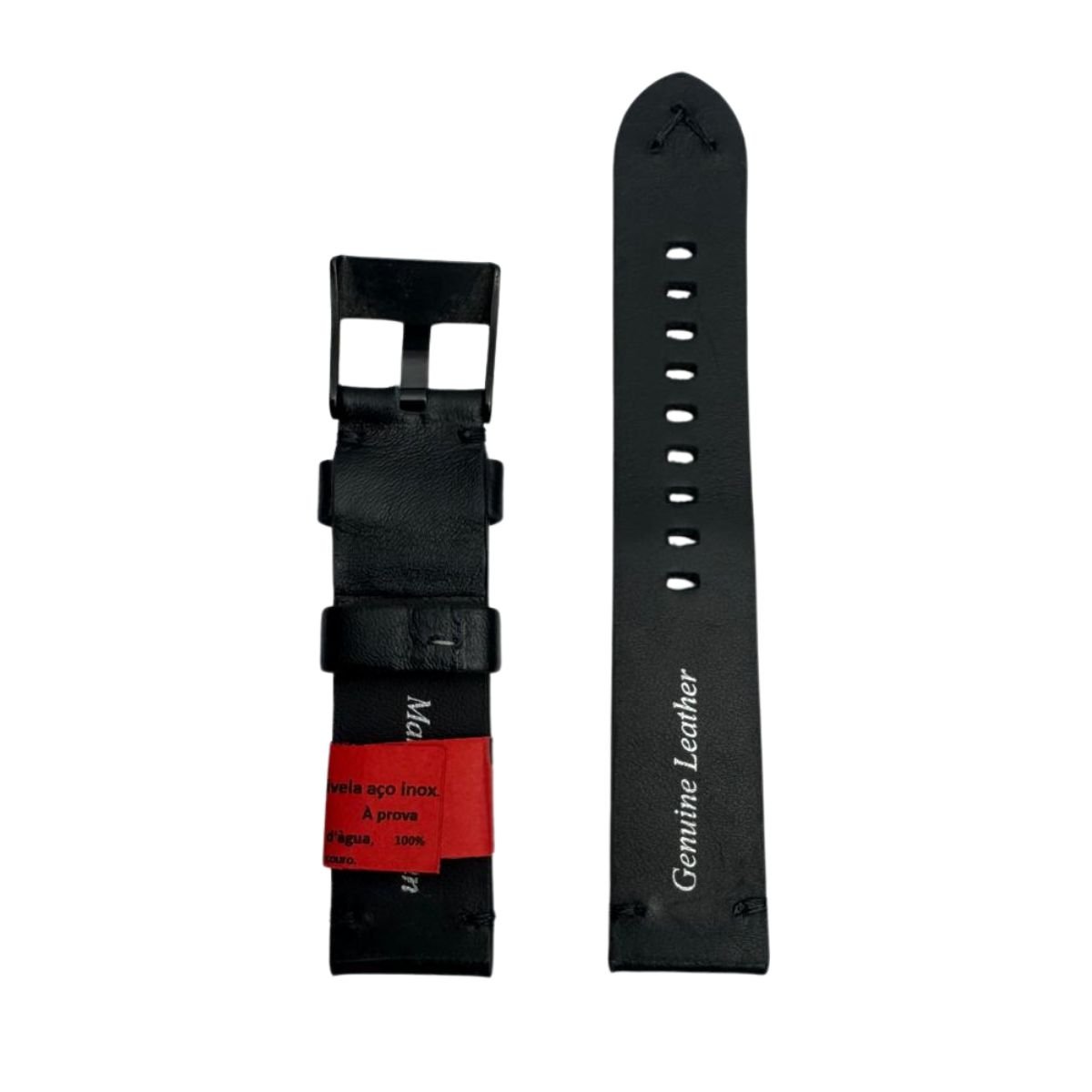 Pulseira Unissex para Relógio 131L20PP Preta Couro Legítimo Montan Marry Montan Preto 4