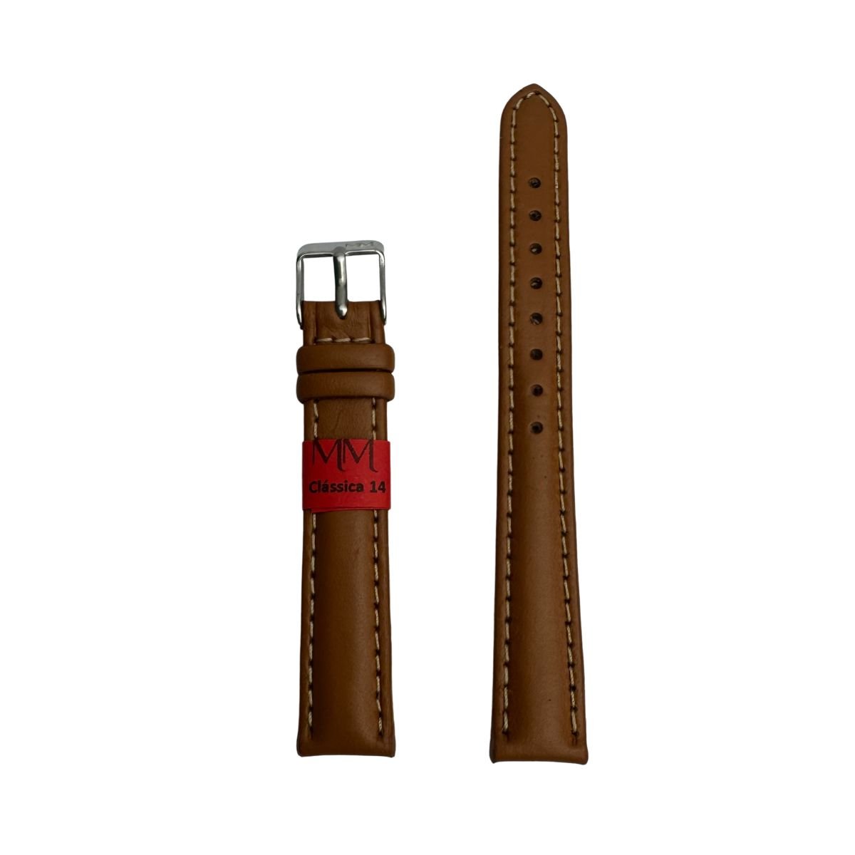Pulseira Unissex para Relógio 125L14PM Marrom Couro Legítimo Clássica Marry Montan Marrom 2