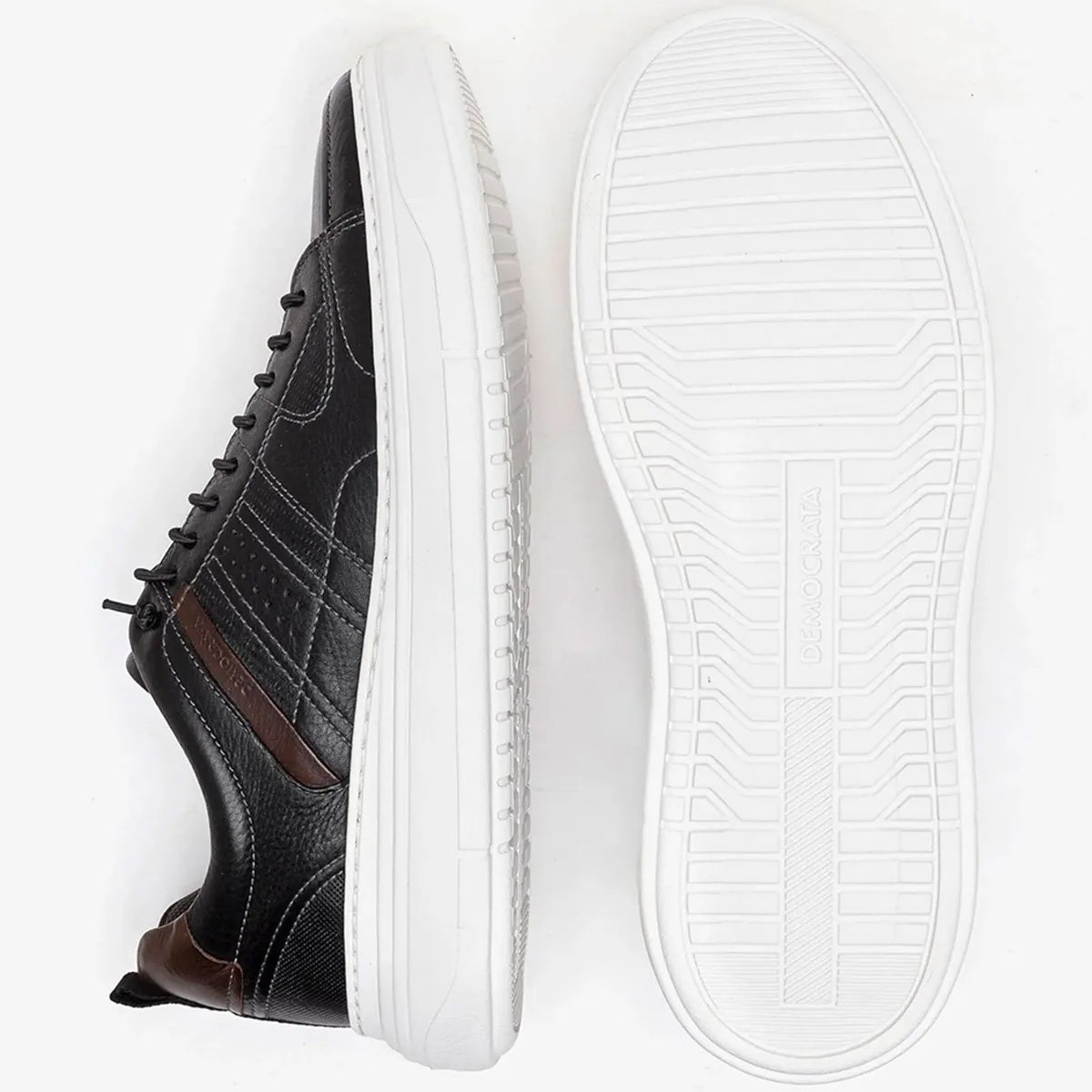 Sapatenis Democrata Denim Joe Ultra Light Masculino Preto Preto 3