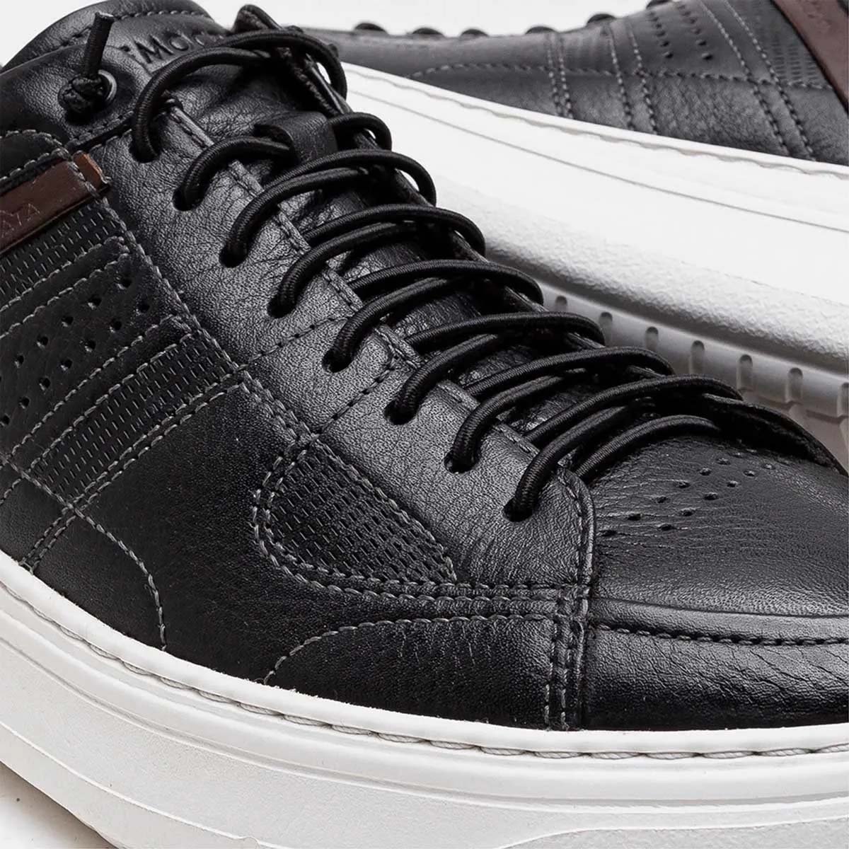 Sapatenis Democrata Denim Joe Ultra Light Masculino Preto Preto 4