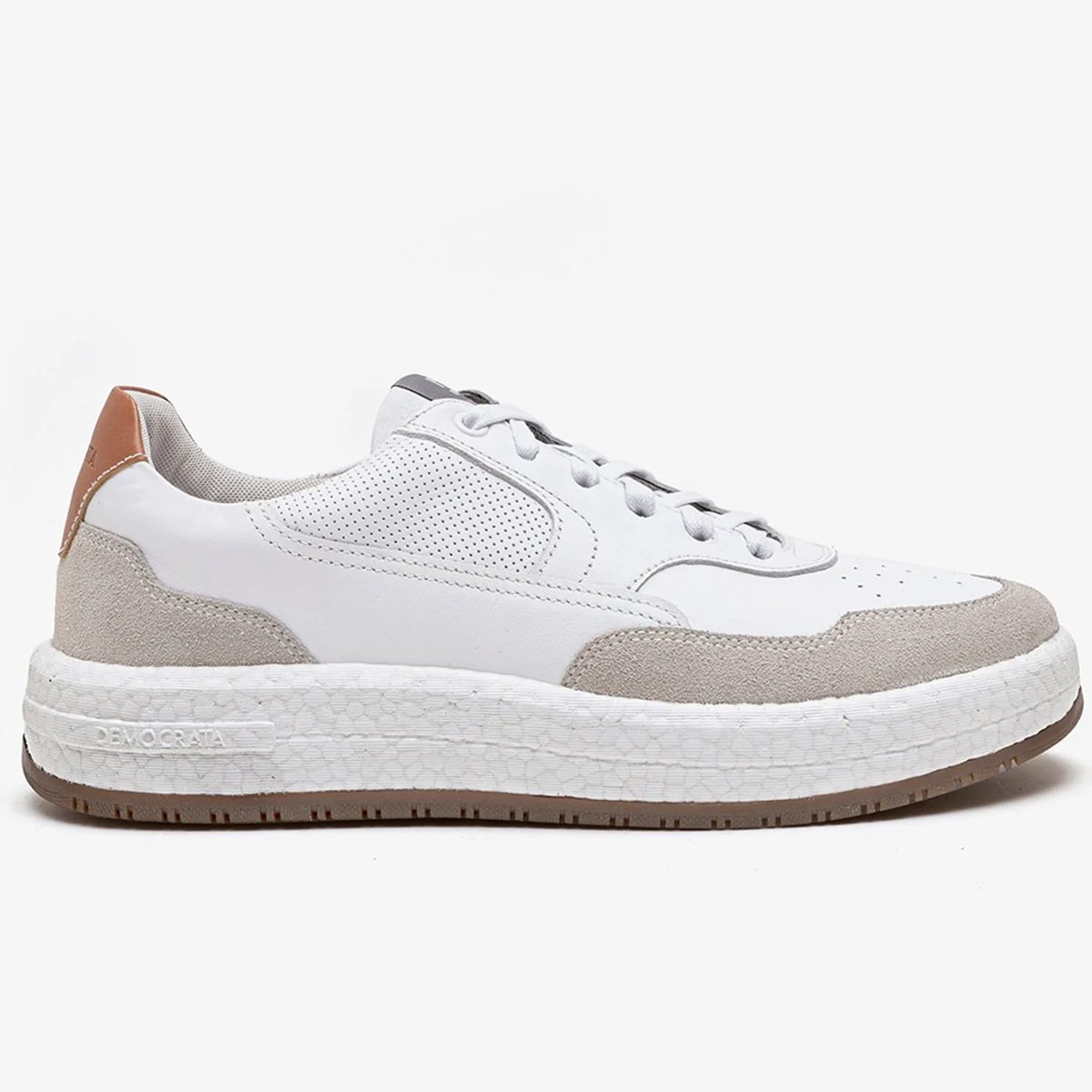 Sapatenis Democrata Denim Drake Pulse masculino Branco