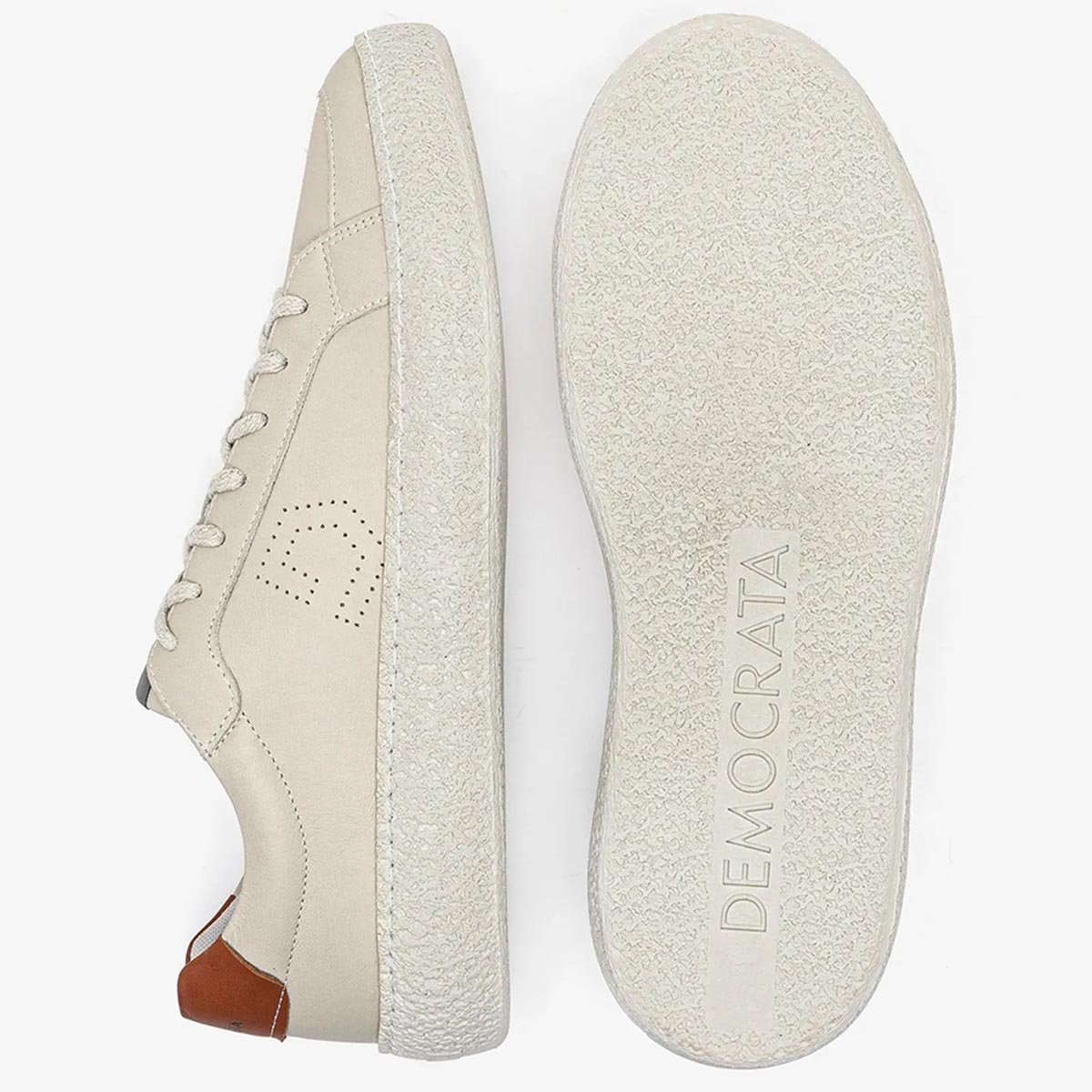 Sapatenis Democrata Denim Bora masculino Creme Bege 4